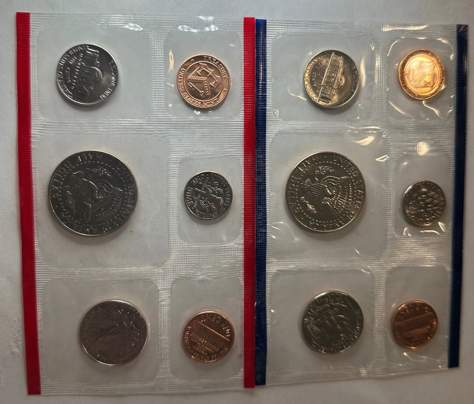 1990 US Mint Uncirculated Coin Set Philadelphia and Denver Mints. 10 Total Coins - Image 4 of 4