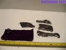 Gua Sha Scraping Massage Tools Handmade Buffalo Horns Black Set of 4 w Bag