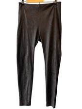 Lysse Black Buffed Suede Seamed Legging Size Medium
