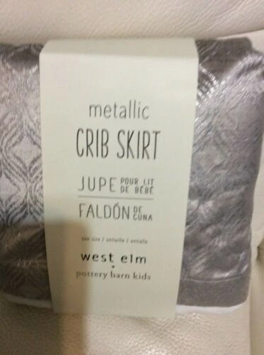 Mezcla de algodón Pottery Barn Kids faldas de cuna y volantes de Polvo