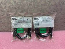 LOT OF 2 BNC-BNC 6FEET COAX CABLE RG58-50 OHM