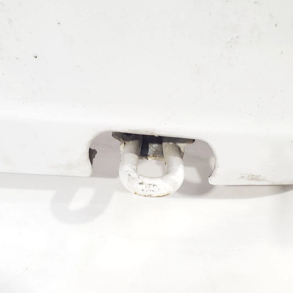 1992 1993 Nissan 240SX OEM Rear Bumper White Rough Surface - Image 3 of 4