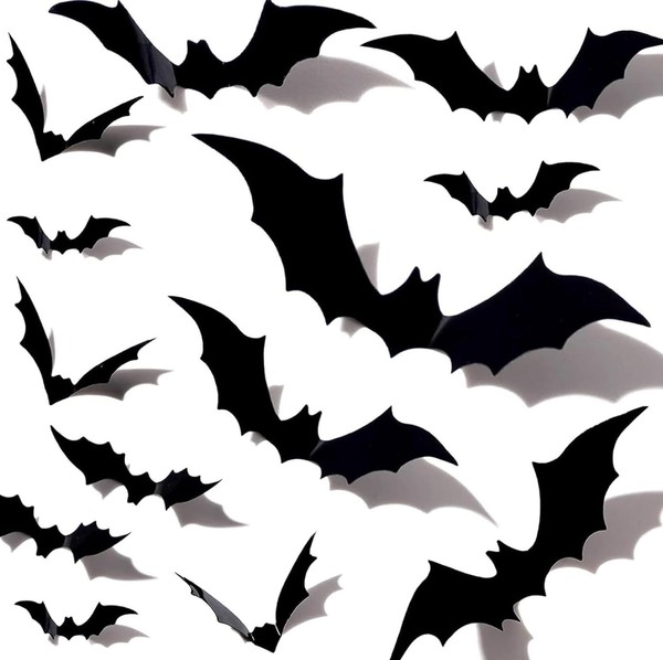 3D Fledermaus Wandaufkleber Halloween Deko Gruselig 36 StüCk-image