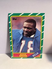 1986 Topps Football #389 Bruce Smith Buffalo Bills RC Rookie HOF