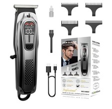 Professional Hair Clippers for Men Cordless  Corded Barber Trimmer Grooming Kit