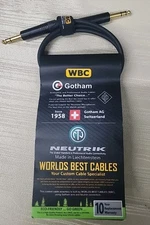 WORLDS BEST CABLES 3' Gotham GAC-4/1 Balanced Patch Cable w/Neutrik NP3X-B 1/4"