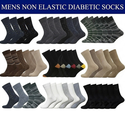 12 Paar nicht elastische Diabetikersocken locker weicher Griff Oberteil Erwachsene UK 6-11 Größe für Herren