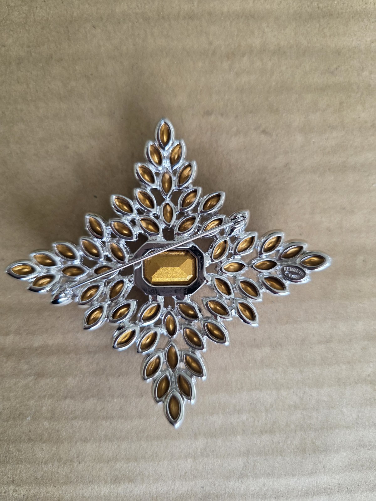 Stunning VTG Kenneth Jay Lane KJL Crystal Crucifo… - image 3