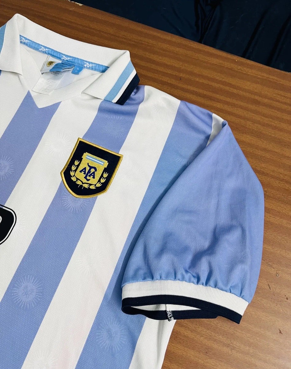 Jersey Argentina National Team Reebok 1999 #22 Riquelme XL ⚽️ | eBay