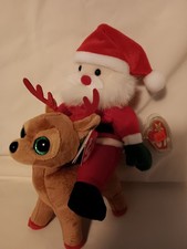 Ty Beanie Babie Santa & Tinsel