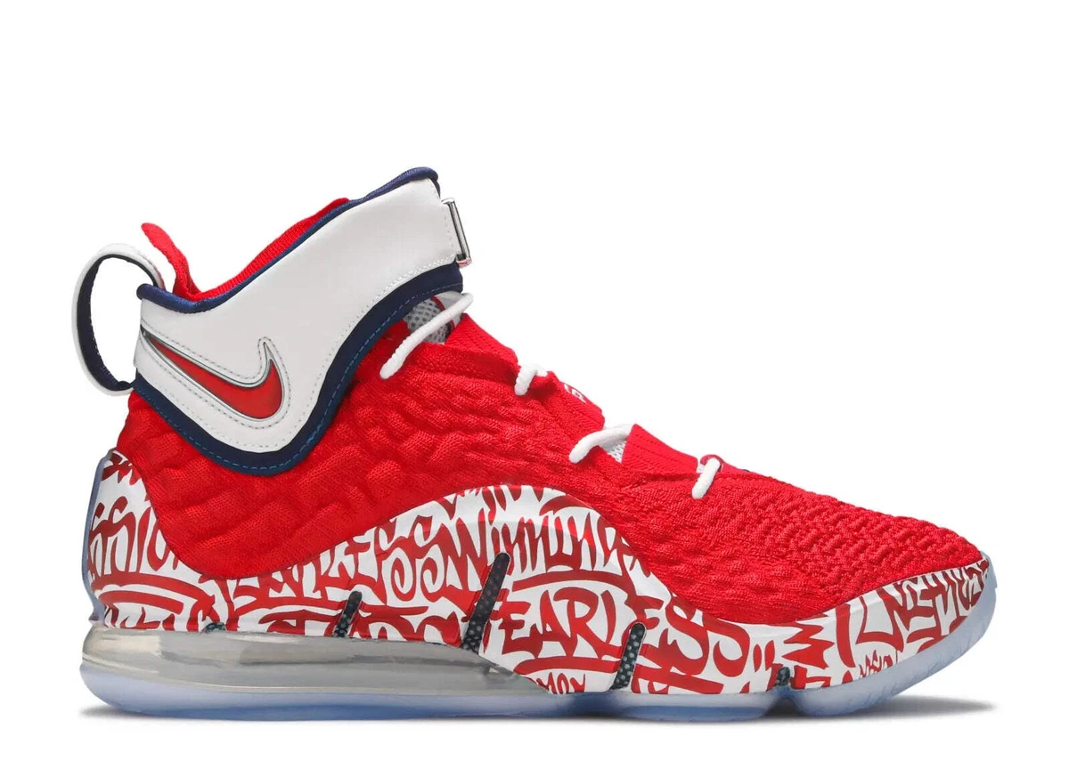 シューズ(男性用) NIKE LEBRON XVII GRAFFITI Nike LeBron 17 LeBron 4 Red Graffiti for Sale | Authenticity