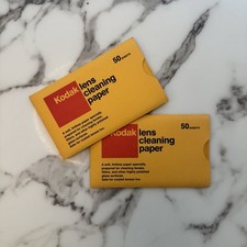 100 Sheets Kodak Lens Cleaning Paper 50 Sheet Sets x2 Unopened/New