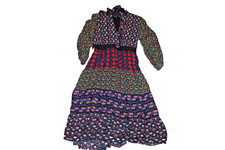 Alice + Olivia Karolina  Midi Dress with Tie Womens Size 6