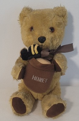 Chad Valley - Honigbär - selten komplett mit Honeypot & Biene - Vintage/Sammler
