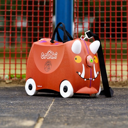 Gruffalo Trunki Kinder Aufsitzkoffer mit Gepäckgurt Schlüsselschloss & Namensschild