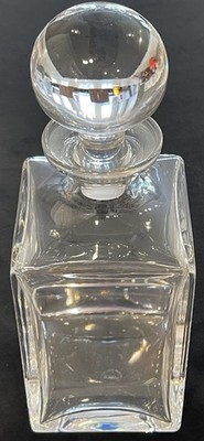 Mid Century VILCA (now Collevilca) Cubo Italian Crystal Whiskey Decanter Italy