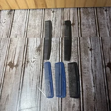 5 Piece - Malaysia 7" & Unbranded 5” Unbreakable Plastic HAIR COMBS Preowned