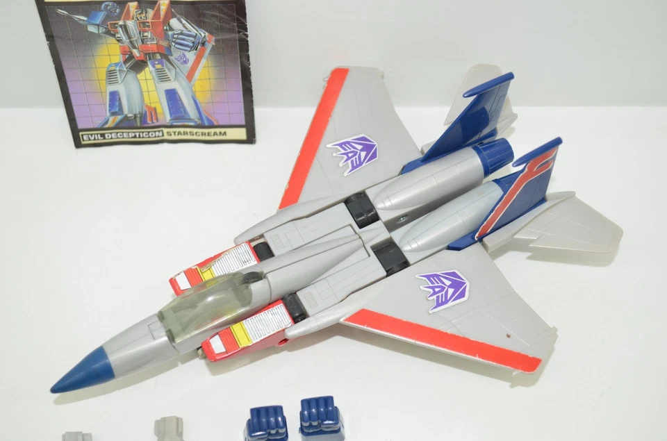 Vintage Hasbro G1 Transformers 1984 Starscream Decepticons Nice Cond. Incomplete - Image 3 of 4