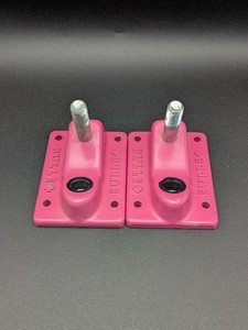 Vintage Bullet Skateboard Pink Truck Baseplates & Kingpin Base Plates Pair