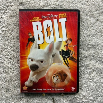Bolt DVD (2008) Widescreen John Travolta Miley Cyrus Disney Animated Bonus Short