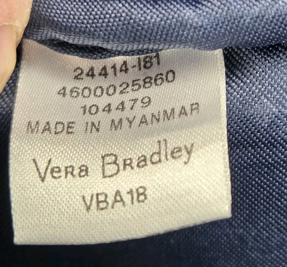 Vera Bradley Butterfly Flutter Pattern Iconic Cam… - image 8