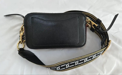 Marc Jacobs Snapshot Black Red Burgundy Crossbody Shoulder Bag