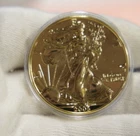 2005 US Silver Eagle $1 Golden Toned  Unc
