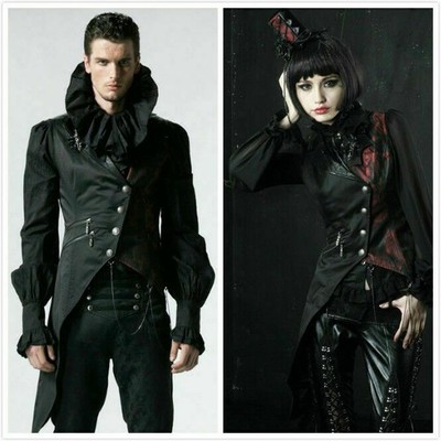 Punk Rave Steampunk Gothic Style Sleeveless Vest Asymmertrical Magnificent Vest