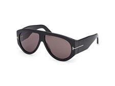 TOM FORD TF 1044 Bronson Sunglasses 01A Black - Gray lenses 60 New