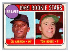 1969 Topps Baseball Gil Garrido & Tom House Atlanta Braves Rookie Card #331. rookie card picture