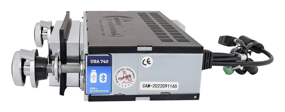 Chevrolet Chevelle El Camino 1968 radio clásica serie 740 JEGS 48257 bisel cromado Foto 3 de 4