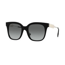 Burberry BE4328 300111 Evelyn Sunglasses Black Gold Frame Grey Gradient 52mm
