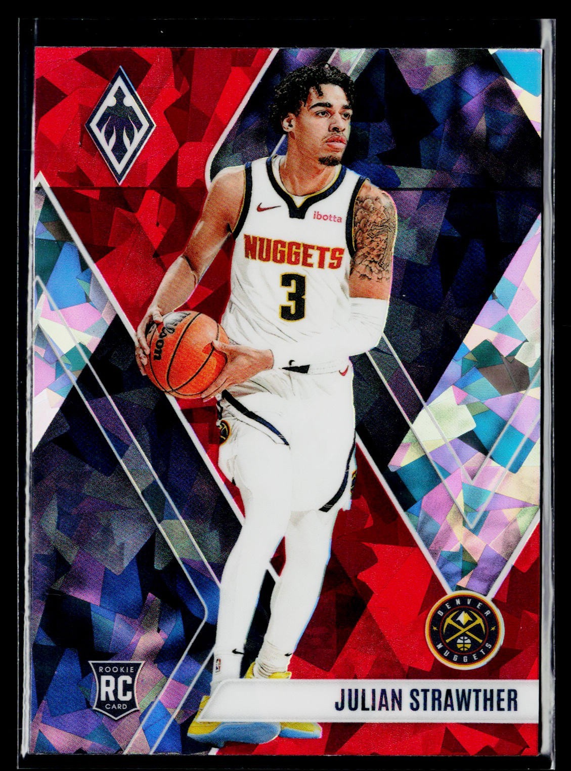 2023-24 Panini Phoenix - Rookies Red Ice Phoenix #283 Julian Strawther (RC)