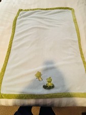 Carter  s Frog Security Blanket Baby Lovey Green Blue Nursery Plush 29  x 38  