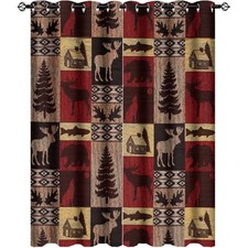 INSFBRB Rustic Cabin Blackout Curtains for Bedroom,Vintage Farmhouse Hunting ...