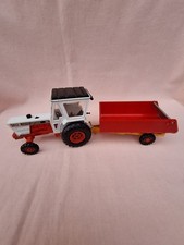 CORGI  DAVID BROWN LOOSE TRACTOR  & CORGI TIPPER TRAILER BOTH IN GOOD PLAYED CON