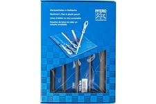 Pferd File Set - Hand, Three Square, Square, Tapered Half Round, Round 8 Inch
