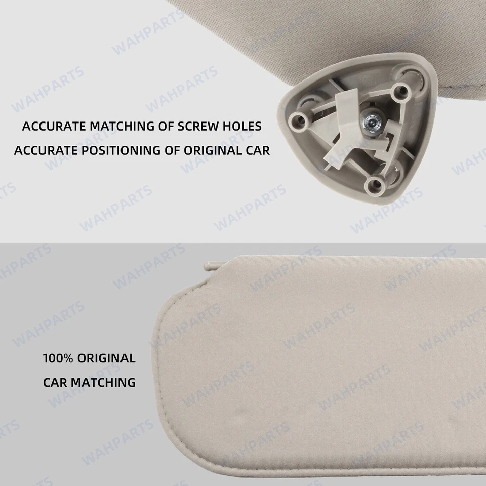 For 1999-2019 Chevrolet Express GMC Savana Right Side Sun Visor w/o Mirror Light - Image 3 of 4