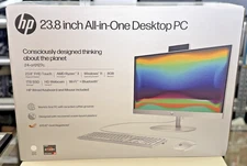 HP 23.8 inch All-in-one Desktop PC AMD Ryzen 3 1TB SSD 8 GB - Shell White