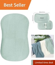 Muslin Baby Lounger Cover, 100 Cotton Durable Newborn Lounger Cover, Soft an...