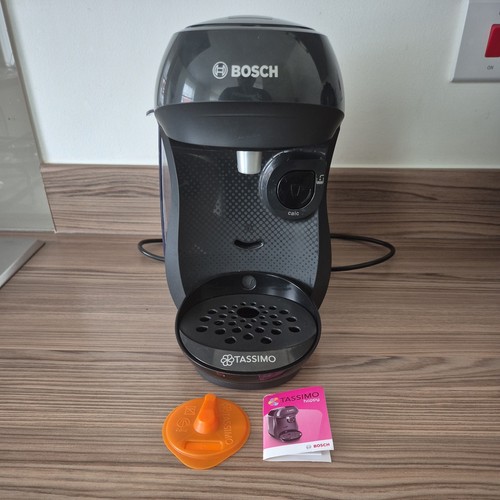 Máquina de café Bosch Tassimo modelo TAS1002GB/01 negra Happy Pod en muy buena condición - Imagen 2 de 13