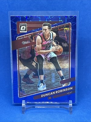 2021-22 Panini Donruss Optic Blue Velocity Duncan Robinson #89 Miami Heat