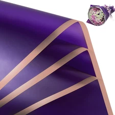 20 Sheets Flower Wrapping Paper - Waterproof Floral Bouquet Wrapping Paper, Flor