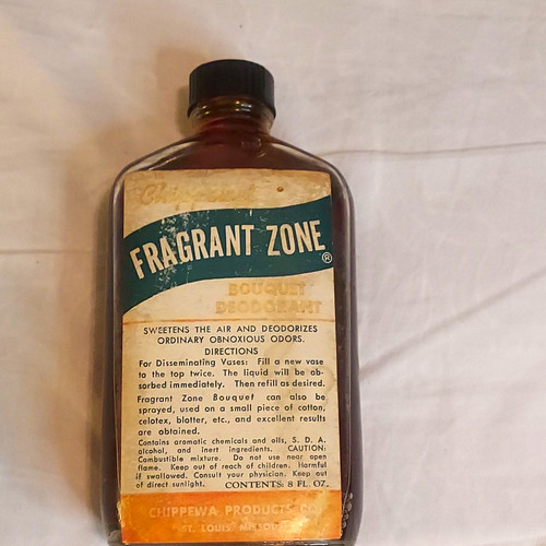 Fragrant Zone Bouquet Deodorant 8 fl oz Amber Glass Bottle w/ Cap