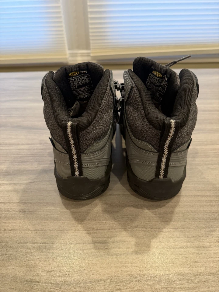 KEEN Utility Reno Mid Height Composite Toe Athletic Work Boot, 7.5 D, Magnet/Blk - Image 4 of 4