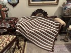 New ListingNew Brown Beige White "Crochet by Me" Size 68"x42" Afghan Throw