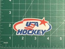 Team USA Hockey Logo - Laminated Vinyl Sticker - 4