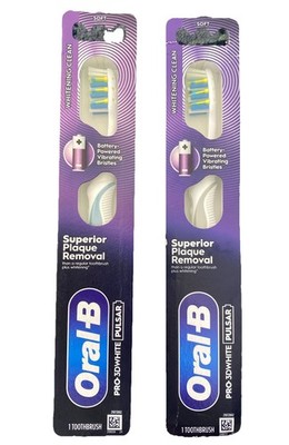 2× Oral-B Pro 3D White Pulsar Akku Zahnbürsten - Aufhellend und Vibrierend