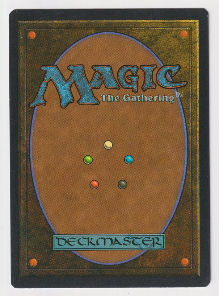 Dark Print Elemental Augury MP Ice Age 1995 WOTC MTG Magic Misprint Vintage Rare - Image 2 of 2