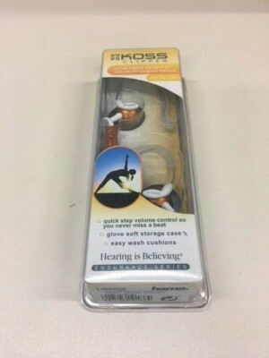 Koss Clipper Clip-On Stereo Kopfhörer orange,  Lautstärkeregler und Tasche,  OVP